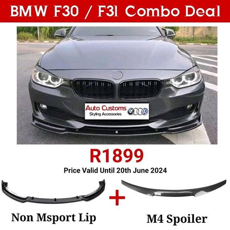 Bmw F30 Non Msport Lip And Spoiler Combo For Sale In Parow Gumtree South Africa