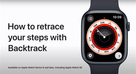 Apple návody Jak používat funkci Backtrack na Apple Watch