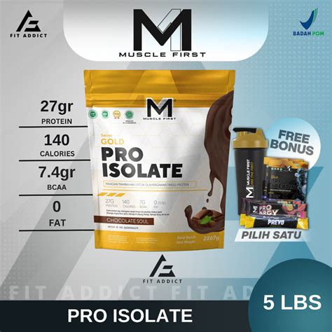 Jual M Muscle First Pro Gold Isolate Lbs Lbs Lb Lb Musclefirst