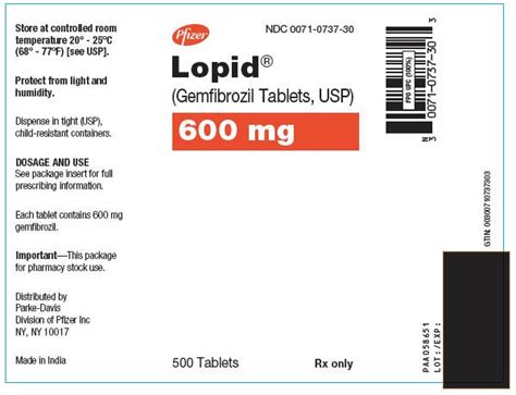 Lopid FDA Prescribing Information Side Effects And Uses