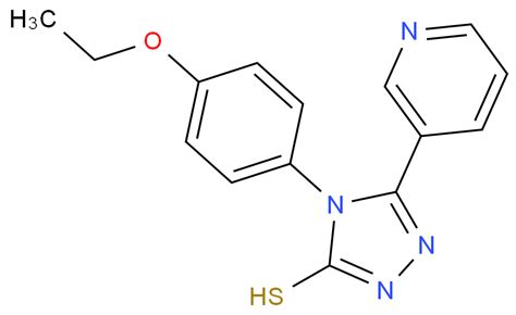 4 4 ETHOXY PHENYL 5 PYRIDIN 3 YL 4H 1 2 4 TRIAZOLE 3 THIOL 111114 78