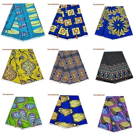 African Real Wax Print Fabric Organic 100 Polyester Veritablewax High