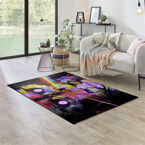 Dsotm X The Division Bell Psychedelic Art Pink Floyd Rug Otherbrick