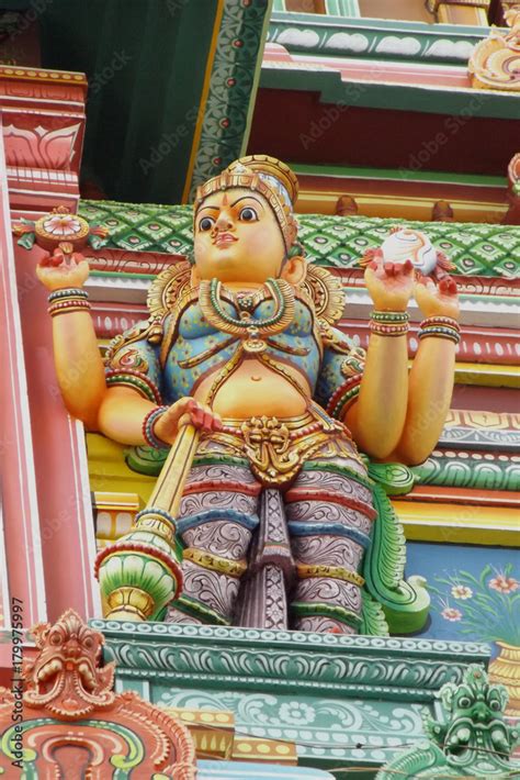 Götterstatue am Sri Ranganathaswamy Tempel Srirangam Tamil Nadu