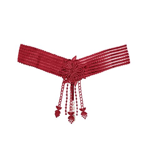 Xflwam Women Lace Sexy Panties Underwear G String Thongs Lingerie Bikini Brief Wine Free Size