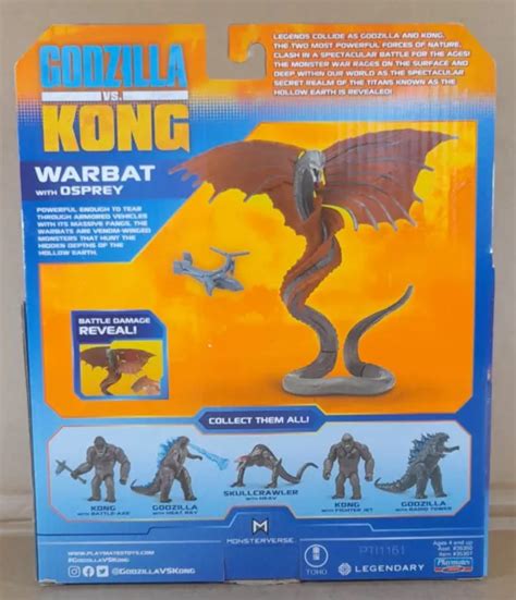 Nuovo Monsterverse Godzilla Vs Kong Modellino Warbat Con Osprey