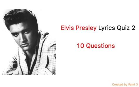 Ultimate Elvis Presley Trivia Quiz 20 Questions Elvis Presley