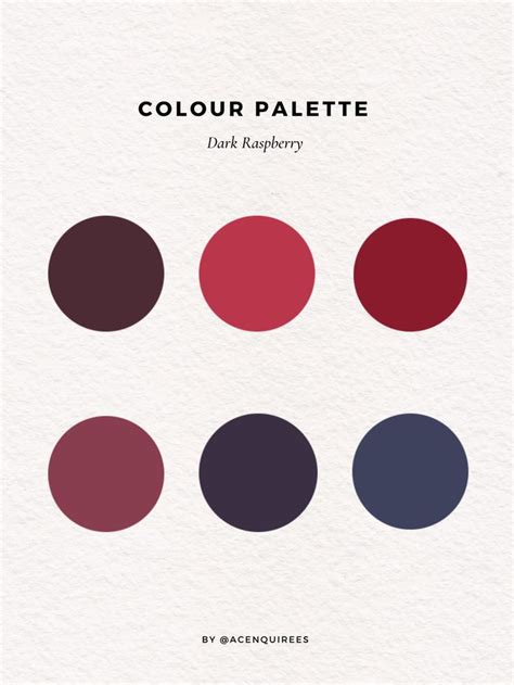 Design Inspiration Free Dark Raspberry Color Palette | Color palette ...