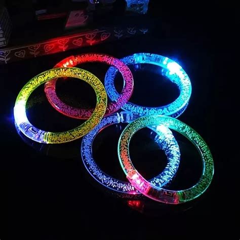 3 Pulseras Con Luces Led Fiestas Bodas Cumpleaños Cotillon Cuotas sin