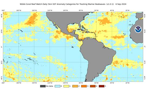 NOAA Coral Reef Watch Daily Global 5km Satellite Marine Heatwave Watch