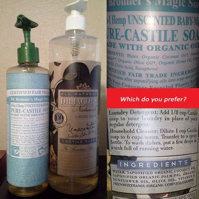 Have You Tried Dr Bronner S Or Dr Jacobs Unscented Castile Soaps