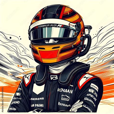 F1 Driver Helmet Imagery Stock Photo | Adobe Stock