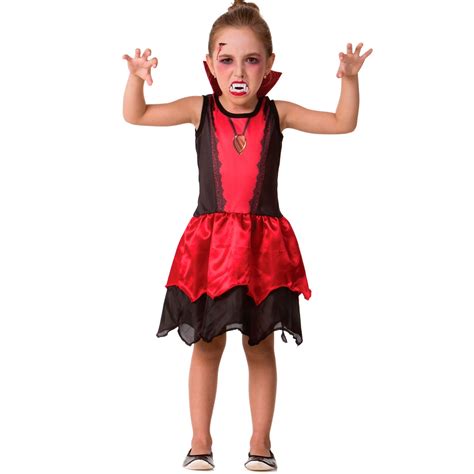 Fantasia De Halloween Vampira - Fantasia de Halloween Infantil Feminina Vampira