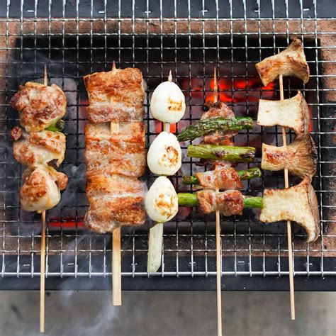 Yakitori Recipe Japanese Charcoal Grilled Chicken Skewers W Sauce Recipe Japanese Street