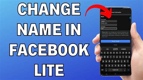 How To Change Name In Facebook Lite Facebook Profile Name Change