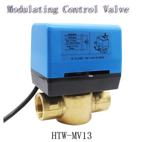 Way Way V Motorized Modulating Control Valve For Fan Coil System