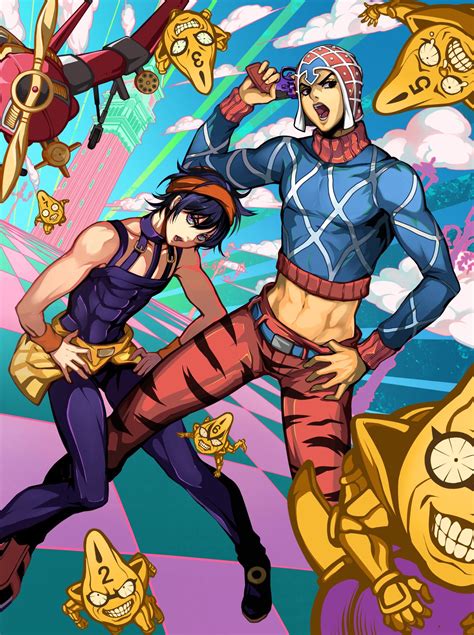 Guido Mista Narancia Ghirga Sex Pistols And Aerosmith Jojo No