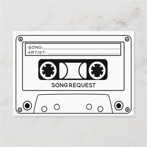 Song Request RSVP Card | Zazzle | Song request, Songs, Graphic design fun