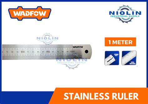 WADFOW Stainless Steel Ruler (1 meter) – Niolin Industrial Supply