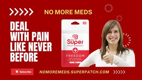 No More Meds Freedom Super Patch Youtube