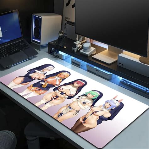 Topless Sister R18 NSFW Gaming Mouse Pad XXL Hentai Big Boobs Anime Girls Mousepad Gamer Vulva