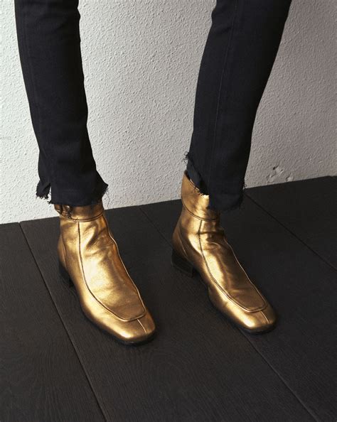 Miles Boots In Metallic Leather