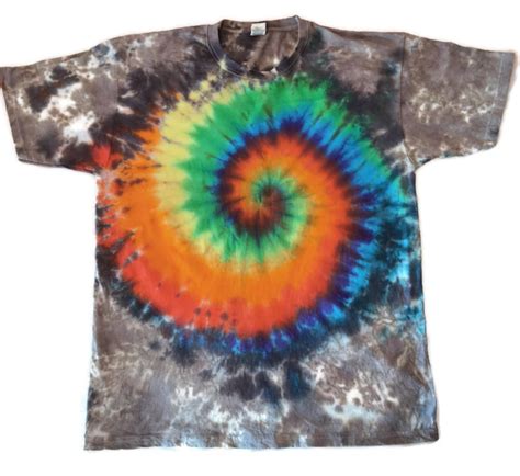 Spiral Tie Dye T Shirt Etsy