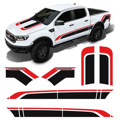 Faixa Ford Ranger Tremor 2017 2022 Adesivo Completo Modelo Original