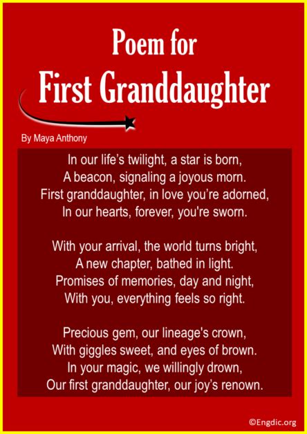 Poems For Granddaughter From Grandparents Engdic