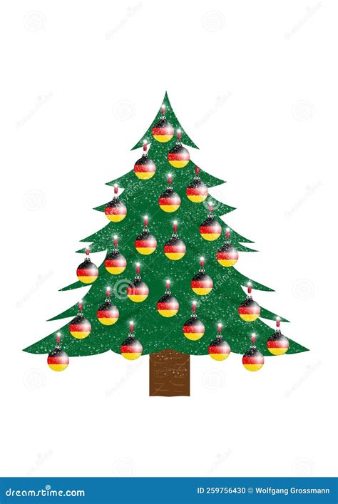 Christmas tree - Germany stock illustration. Illustration of holiday ...