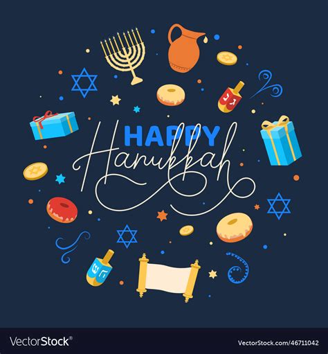 Happy hanukkah banner Royalty Free Vector Image