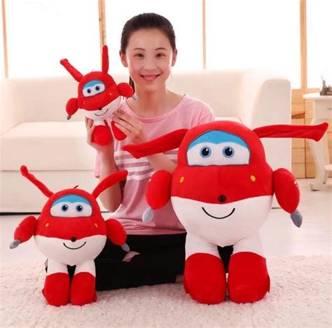 20cm Super Wings Jett Plush Toys Cute Super Wings Airplane Robot ...