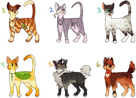 Warrior Cat Adopts 2.5 : CLOSED by Fossilclaws on DeviantArt