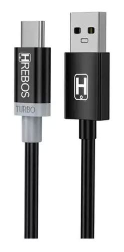 Cable Hrebos Hs Negro Con Entrada Usb Salida Cables Y Adaptadores De