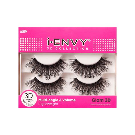 Kiss I Envy 3d Collection Fake Eyelashes Double Pack 01 2 Pairs