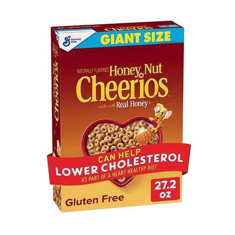 Honey Nut Cheerios Heart Healthy Cereal Gluten Free Cereal With Whole Grain Oats 27 2 Oz 27 2