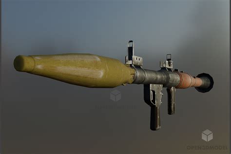 Rpg Rocket Launcher Weapon Free D Model Obj Open Dmodel