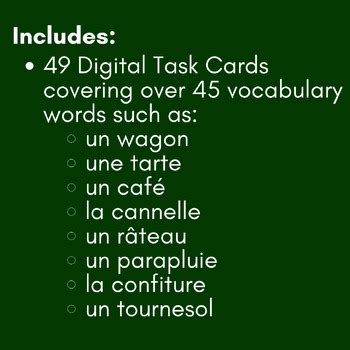 French Fall Vocabulary Activity L Automne Boom Cards By Mme I S