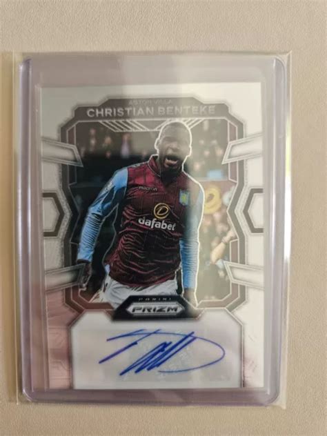 Panini Prizm Premier League Christian Benteke Auto Choix Aston