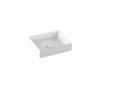 Lavabo Elegance Squared Sospeso Appoggio X Senza Foro Bianco