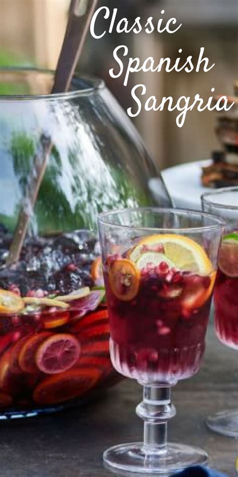 Classic Spanish Sangria Recipe Spanish Sangria Recipe Sangria Recipes Perfect Summer Drink