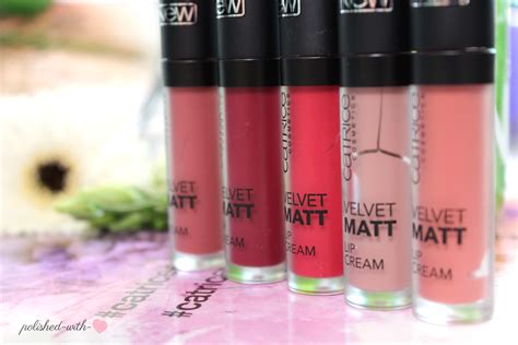 Polished with Love: [Review] Catrice Velvet Matt Lip Creams