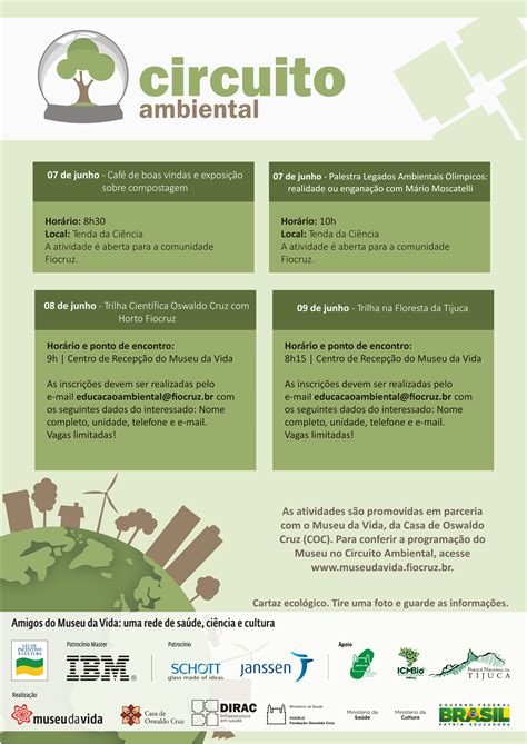 Programação Do Circuito Ambiental Internet Cogic