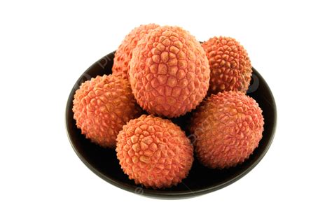 Lichi En Un Plato Negro Chino Png Dieta Lechee Vitamina Png Imagen