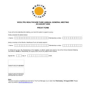 Fillable Online FAQs Regarding Proxy Form And AGM Fax Email Print