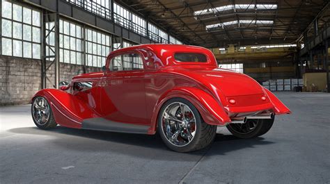 3D Hot Rod Ford 1933 34 Coupe Model TurboSquid 1967941