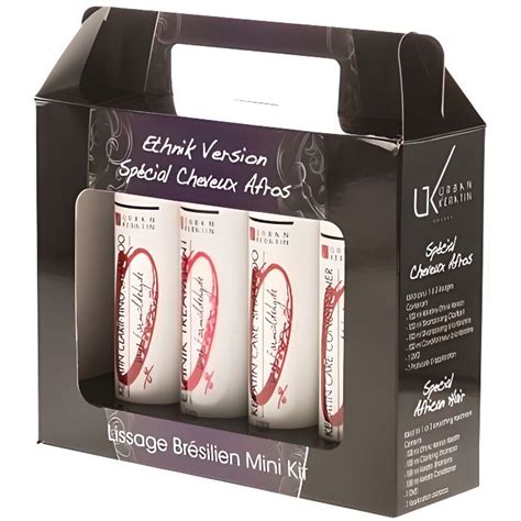 Urban Keratin Mini Kit Traitement Lissant Pour Cheveux Afros