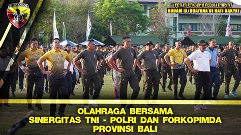 Olahraga Bersama Memupuk Soliditas Dan Sinergitas TNI Polri