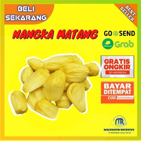 Jual BUAH NANGKA KUPAS MATANG MANIS MURAH SEGAR KUNING BERAT 150 250