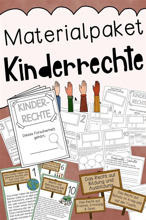 Kinderrechte Materialpaket Mit Forscherheft Stationen Bildkarten